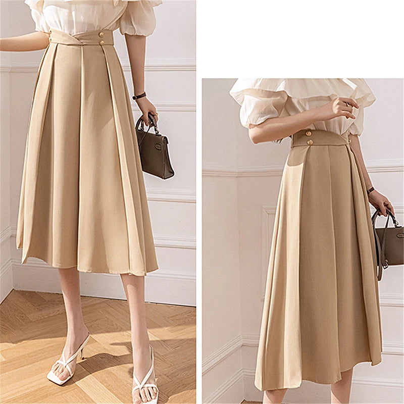 חצאית דגם חאקי