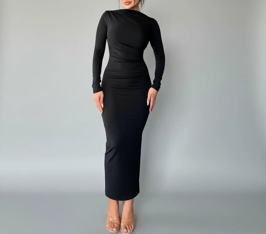 Jade - שמלת ערב עם כיווצים