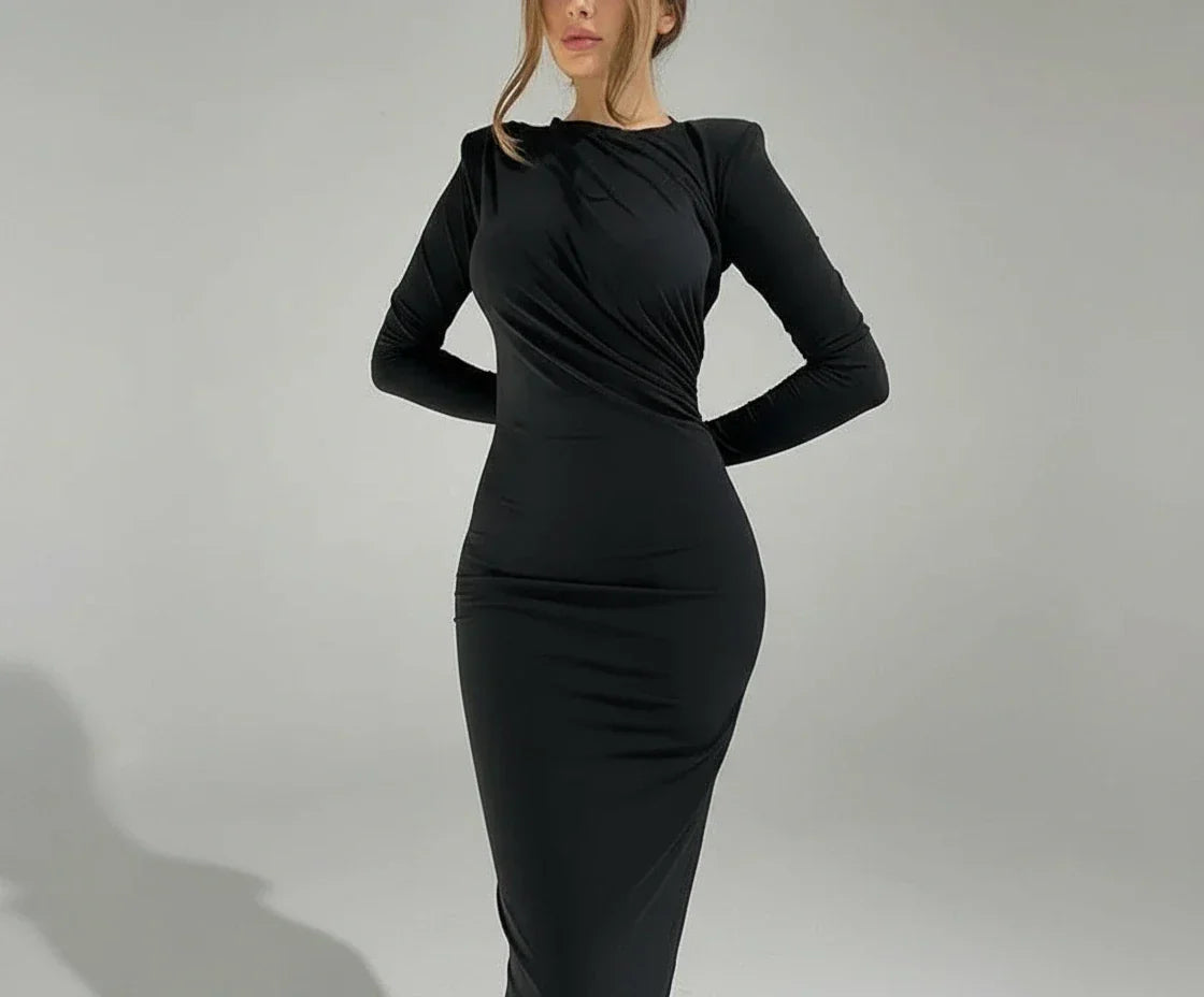 Jade - שמלת ערב עם כיווצים