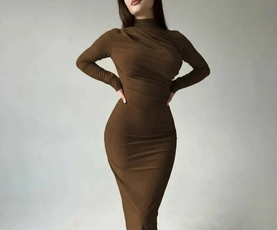 Jade - שמלת ערב עם כיווצים