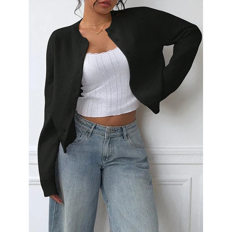 Eden קרדיגן סרוג קלאסי