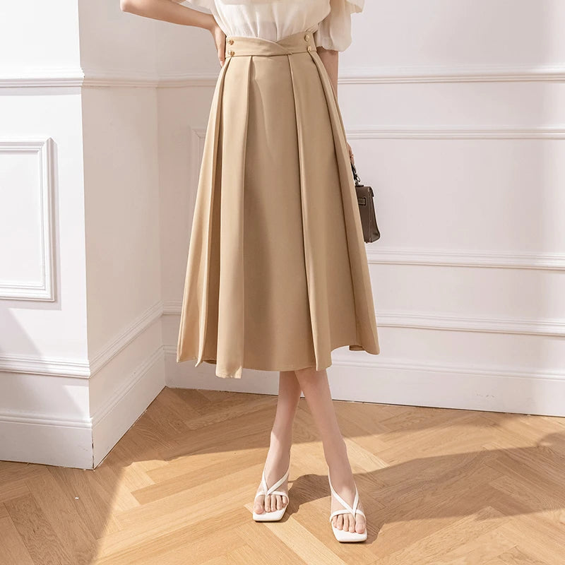 חצאית דגם חאקי