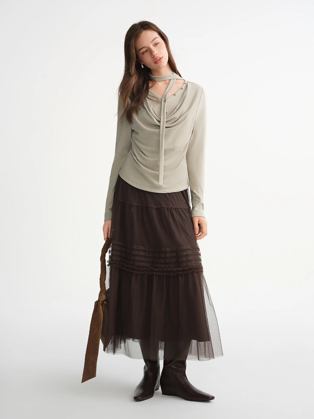 חצאית שיפון