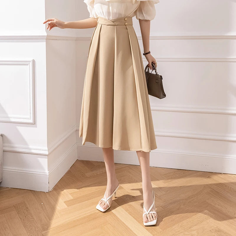 חצאית דגם חאקי